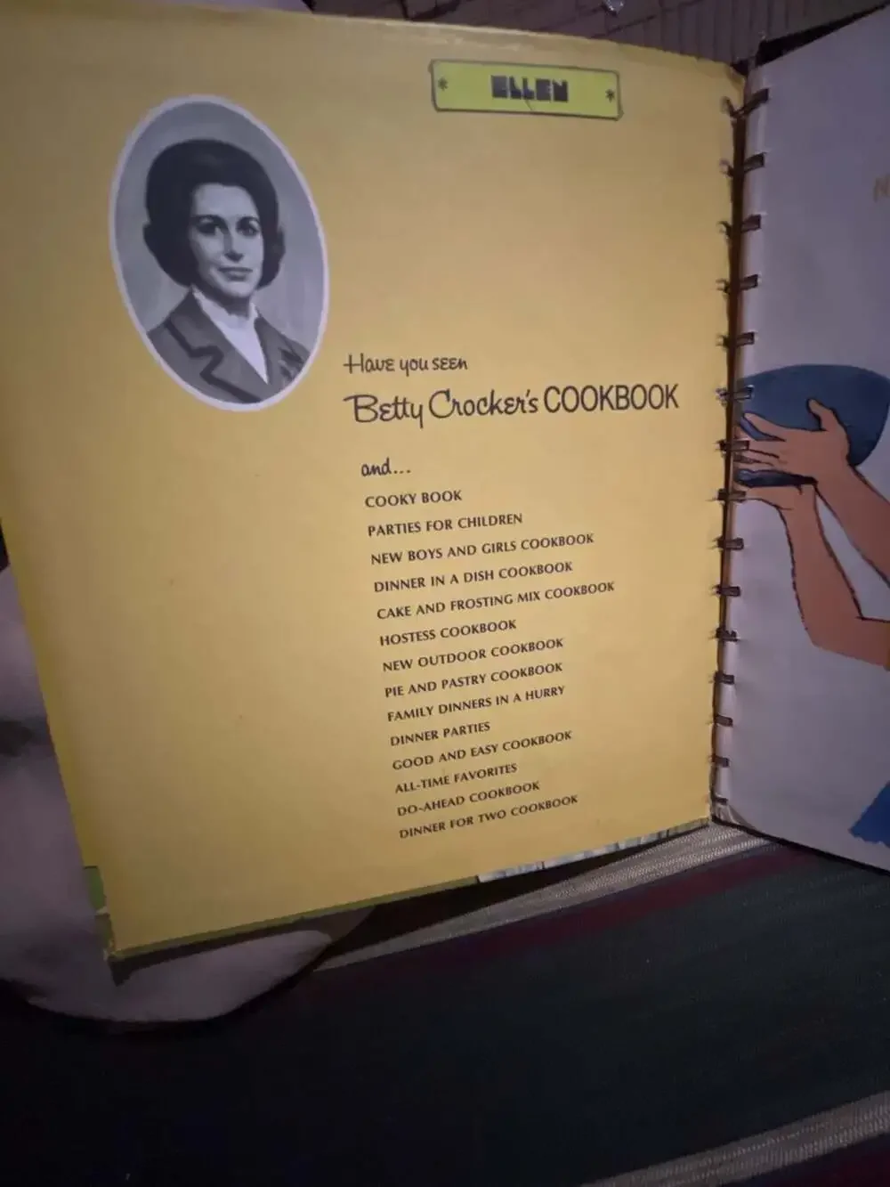 Vintage 1965 Betty Crocker's New Boys and Girls Cookbook Spiral Bound Hardcover